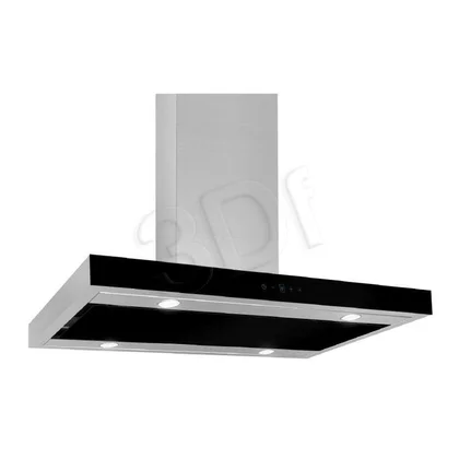 Okap kominowy AKPO WK-9 Feniks Glass 90 czarny 90 cm 650 m³/h