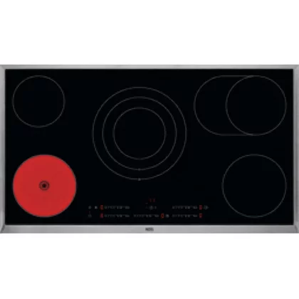 Płyty szklane Ceramika z ramką do płyty grzejnej AEG / Electrolux nierdzewna 896 x 516 mm