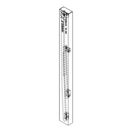 Uchwyt drzwi chłodziarki Electrolux / AEG stal nierdzewna 140018825152