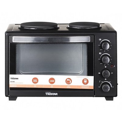 Mini piekarnik elektryczny z płytami grzewczymi Tristar OV-1442 1600 W czarny