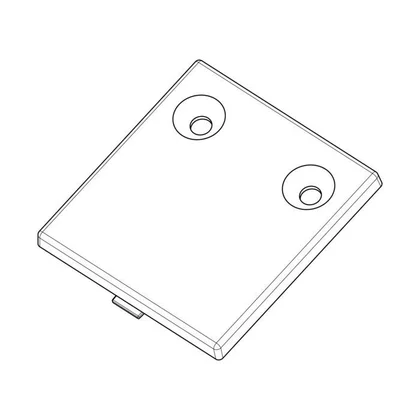 Zaślepka otworu zawiasu do lodówki Electrolux / AEG biała 47 x 52 mm 8090624019