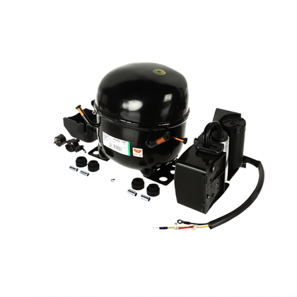 Półki na plastikowe i druciane r Sprężarka do urządzenia chłodniczego Whirlpool / Indesit / Ariston / Hotpoint Aspera R404 NEK6217GK 1075 W / -15 484000000614 C00375287