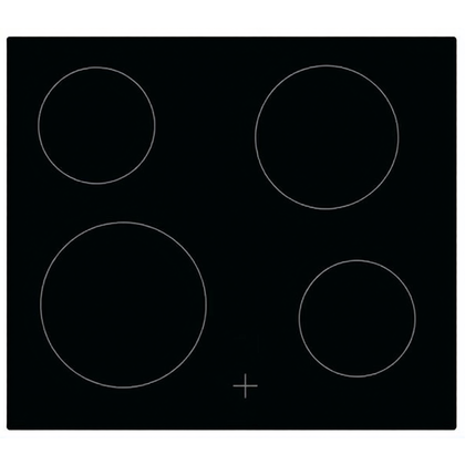 Płyty szklane Płyta ze szkła ceramicznego do płyty grzejnej Electrolux / AEG czarna 59 x 52 cm 5551128308