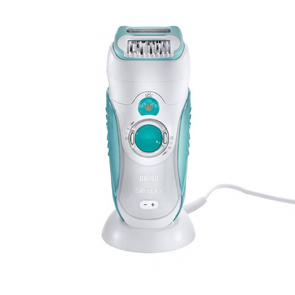 Depilator Braun Silk-Epil 7791 Dual W&D akumulatorowy biało-zielony