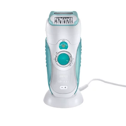 Depilator Braun Silk-Epil 7791 Dual W&D akumulatorowy biało-zielony