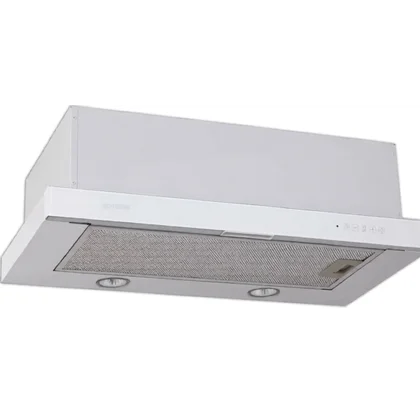 Okap podszafkowy Gorenje DKF 2 600 MWT z białym panelem szklanym 60 cm 480 m³/h