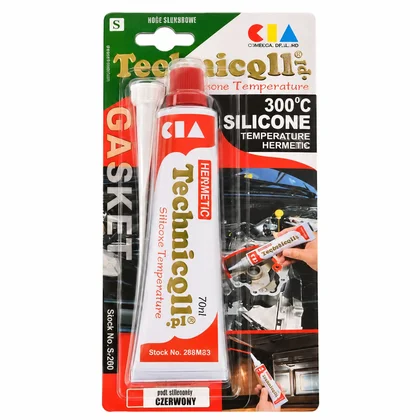 Silikon wysokotemperaturowy czerwony 70 ml