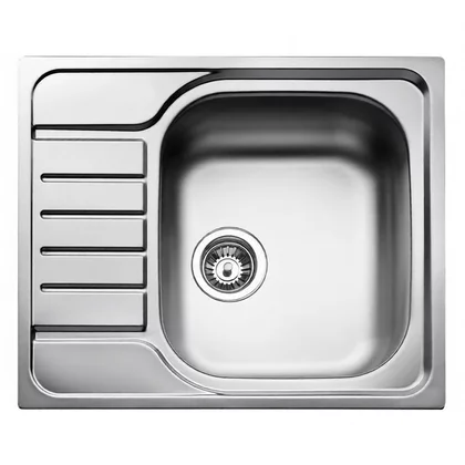 Zlewozmywak kuchenny Teka E 50 1C 580 x 500 MTX stalowy 1-komorowy z ociekaczem