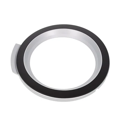 Futryna przednia drzwi do pralki Electrolux / AEG srebrno-czarna Ø464 mm
