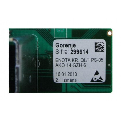 Części zamienne GORENJE Moduł elektroniczny bez oprogramowania do pralki Gorenje / Hisense 299614
