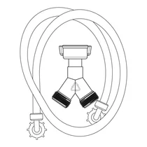 Wąż doprowadzający ciepłą wodę do pralki Electrolux / AEG 1300 mm 1325115630