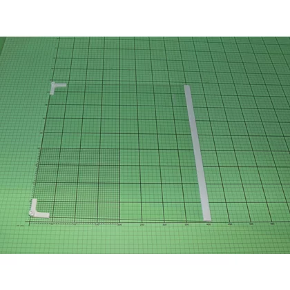 Elementy szklane i plastikowe lo Półka szklana nad pojemnik na warzywa do lodówki Amica