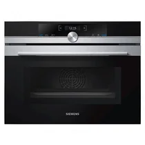 Piekarnik kompaktowy z mikrofalą Siemens CM633GBS1 stal szlachetna / czerń