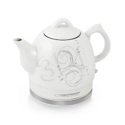 Czajnik elektryczny ceramiczny Esperanza Alamere 1,2 l szary wzór EKK010E