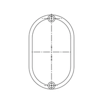 Zaślepka śruby uchwytu drzwi do urządzenia chłodniczego Electrolux / AEG 15,5 x 9 x 4 mm