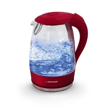 Czajnik elektryczny szklany Esperanza Salto Angel 1,7 l czerwony EKK011R