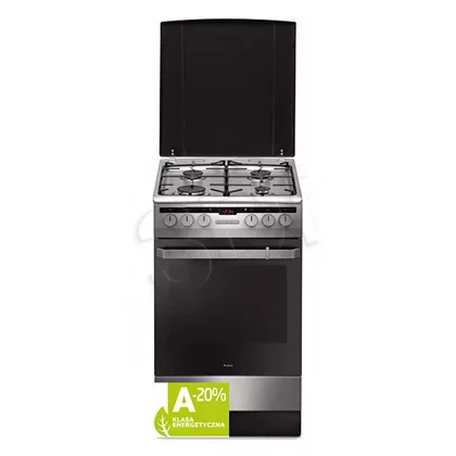 Kuchnia gazowo-elektryczna wolnostojąca Amica 58GE 2.33 HZpTa (Xx) 50 cm inox