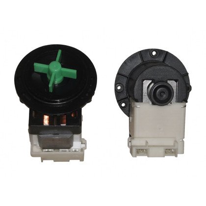 Silnik pompy odpływowej do pralki Ariston / Indesit / Hotpoint / Whirlpool Plaset skręcany czarny 49896 C00142846 482000081892