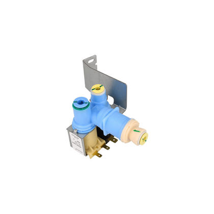 Elektrozawór wody do lodówki Whirlpool / Indesit / Ariston / Hotpoint 2-drożny 220-240 V 480132101938 C00281288 481010413237 C00311691