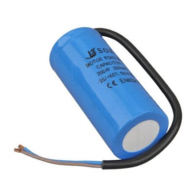 KONDENSATOR 200 UF / 320V KABEL 27014