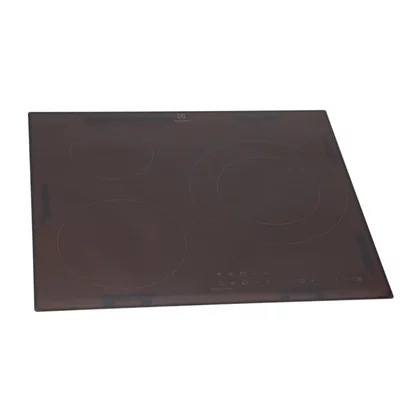 Płyty szklane Szyba płyty kuchennej Electrolux / AEG czarna 590 x 520 mm