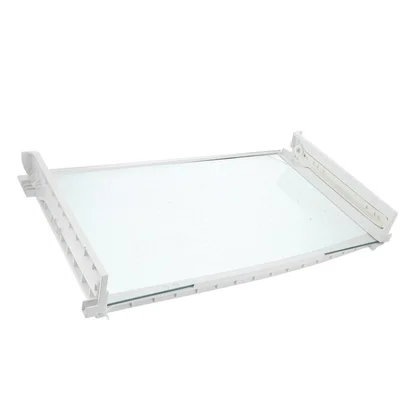 Prowadnice do szuflad - różni pr Zestaw paneli szklanych z szynami do chłodziarko-zamrażarki Electrolux / AEG neutralny 521 x 303 mm