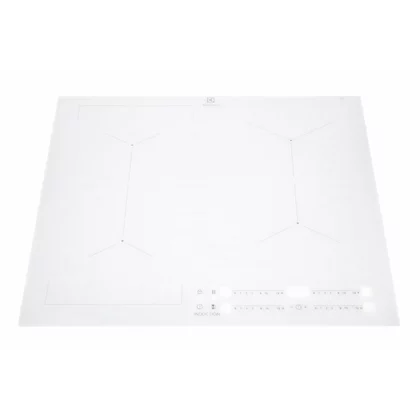 Płyty szklane Szklana płyta grzejna do płyty kuchennej Electrolux / AEG biała 590 x 520 mm