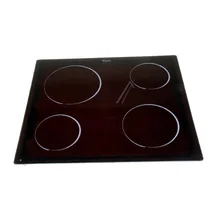 Szyba vitroceramiczna do płyty grzewczej Whirlpool / Indesit / Ariston / Hotpoint bez grzałek 481244039817 C00387458