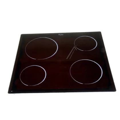 Szyba vitroceramiczna do płyty grzewczej Whirlpool / Indesit / Ariston / Hotpoint bez grzałek 481244039817 C00387458