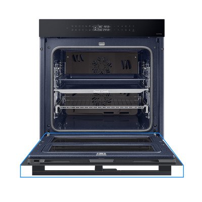 Kompletne drzwi do piekarnika Samsung Dual Cook Flex czarne soft hinge DG94-04541A