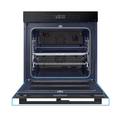 Kompletne drzwi do piekarnika Samsung Dual Cook Flex czarne soft hinge DG94-04541A
