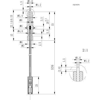 Iskrownik palnika do kuchenki Amica 1021674