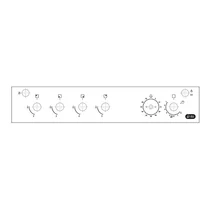 Elementy obudowy Panel obsługi do kuchenki Electrolux / AEG nierdzewny 50 cm 5K