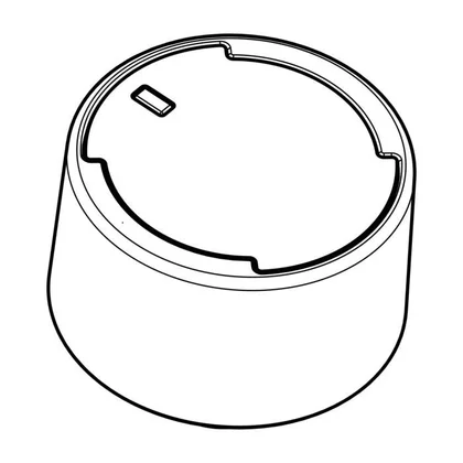 Pokrętło do płyty grzejnej Electrolux / AEG czarne