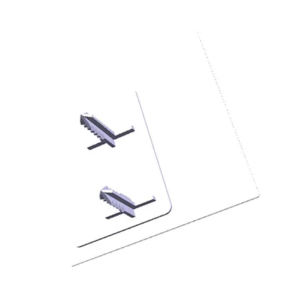 Lewa osłona panelu przedniego do lodówki Electrolux / AEG 2634000182