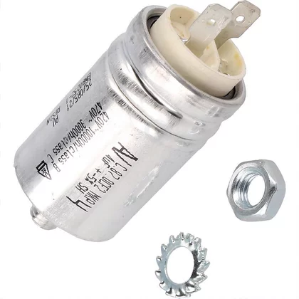 DSN 6532 F (95827) Kondensator do zmywarki Beko / Grundig / Arcelik 4 uF 450 V 1886790500 1883790200