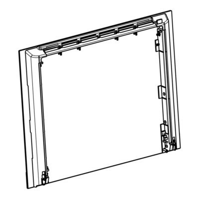 szyba przednia, nierdzewny, Electrolux, 594x465mm