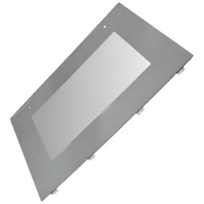Drzwiczki podgrzewacza do kuchenki Ariston / Indesit / Hotpoint / Whirlpool inox 593 x 138 mm C00098880 482000078620