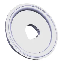 Ramka pierścienia pokrętła do piekarnika Electrolux / AEG biała 3425754011