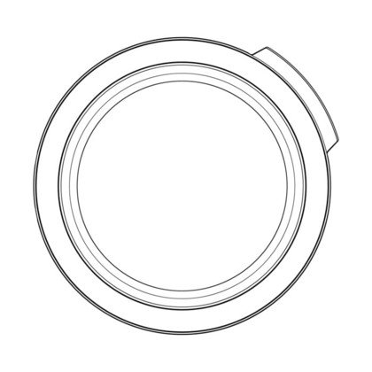 futryna, przód, srebro, Ø464mm
