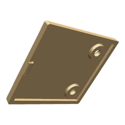 Zaślepka otworu zawiasu do lodówki Electrolux / AEG biała 47 x 52 mm 8090624019