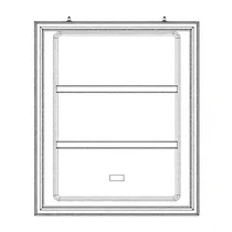 Drzwi zamrażarki do lodówki Electrolux / AEG białe 8075937014