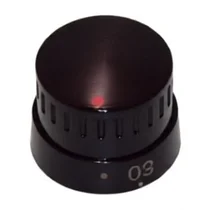 Pokrętło ustawienia temperatury do kuchni i piekarnika Amica czarne scandium 15 A 7053 9062562