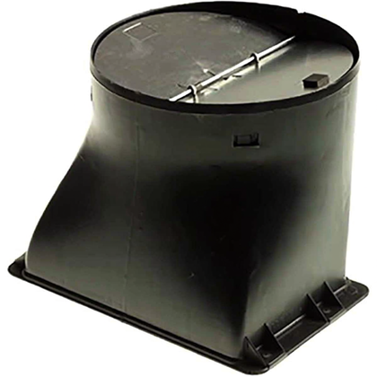 Kołnierz rury z klapką przeciwzwrotną do okapu Whirlpool 150 mm 481946288062 C00340858