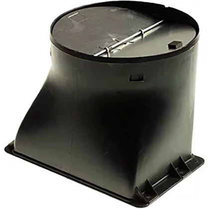 Kołnierz rury z klapką przeciwzwrotną do okapu Whirlpool 150 mm 481946288062 C00340858