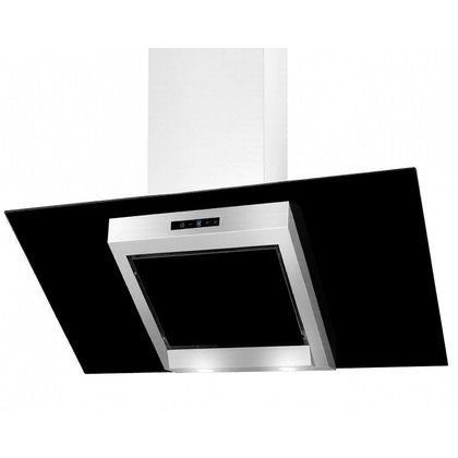 Okap kominowy Akpo WK-9 Boreas Glass 60 inox-czarny 440 m3/h 600 mm
