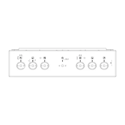 Elementy obudowy Panel kontrolny do kuchenki Electrolux / AEG stal nierdzewna 50 cm 7K 8087300029
