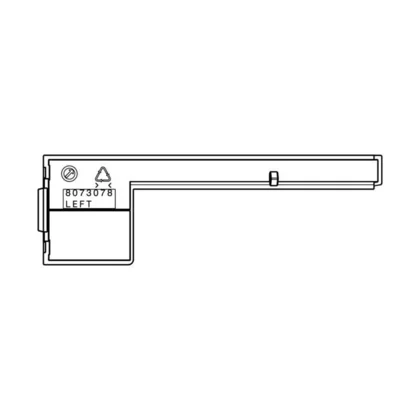 Lewa pokrywa panelu kontrolnego do chłodziarki i zamrażarki Electrolux / AEG 8073078068