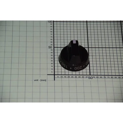 Pokrętło temperatury piekarnika Amica 50-250°C czarne 9044443