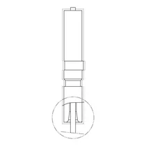 Świeca zapłonowa do palnika z potrójną koroną Electrolux / AEG 400 mm 3577347127